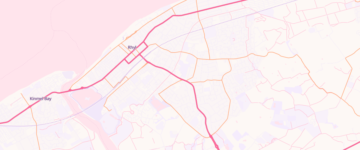 Map showing the location of Asda Vale Express Petrol