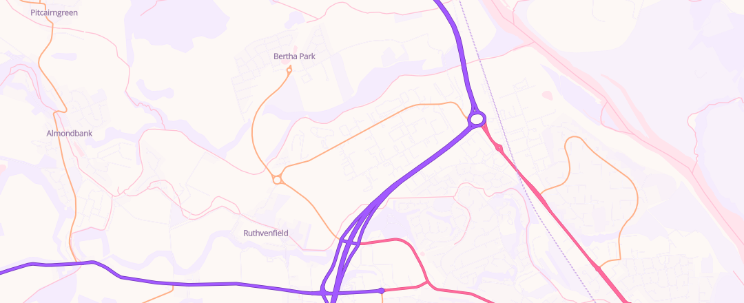 Map showing Motortrade Support Ltd, Perth