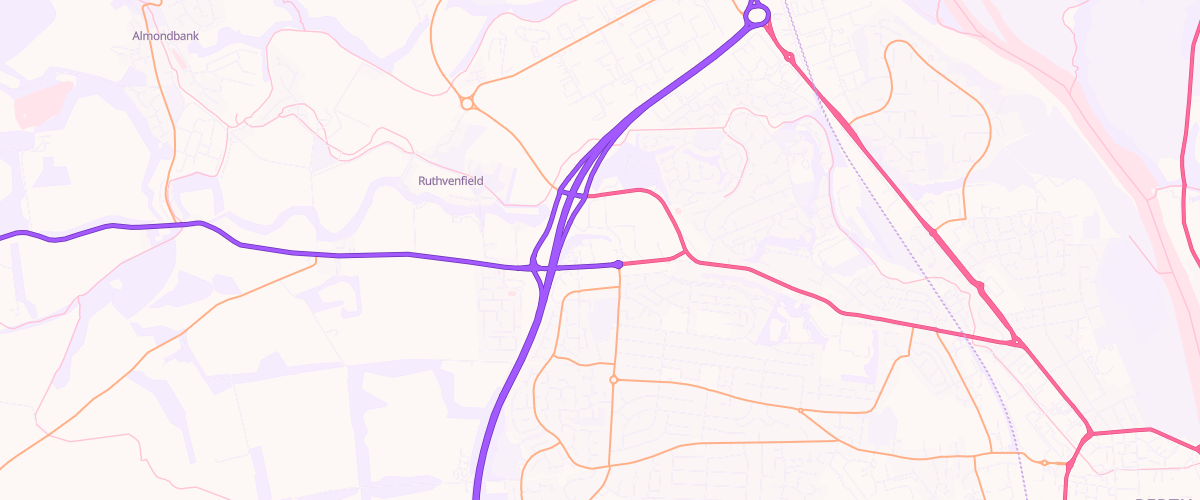 Map showing the location of Perth Extra Petrol Filling