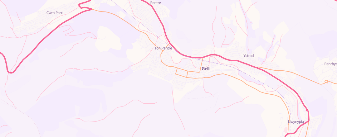 Map showing D G Weaver Motors Ltd, Pentre