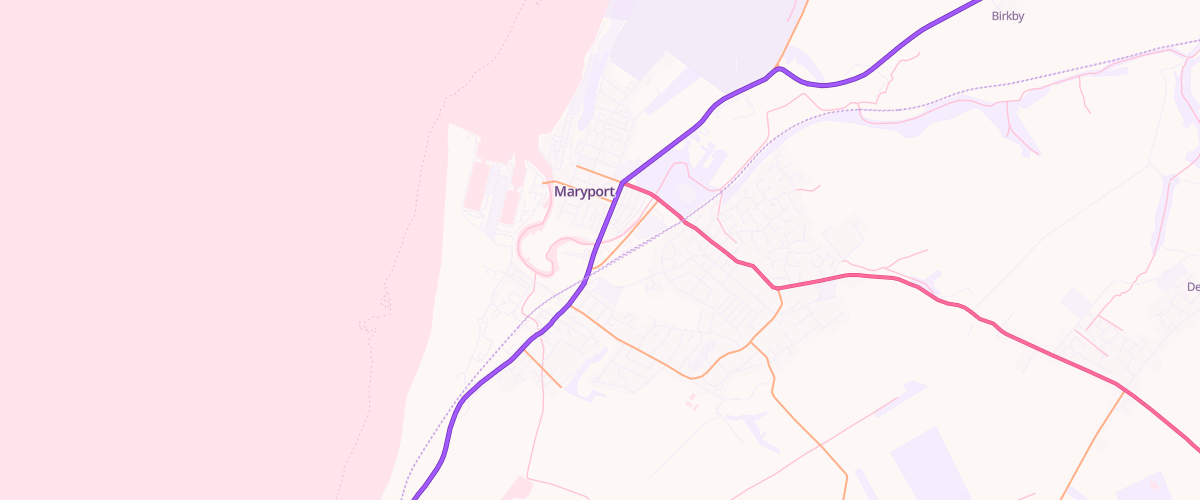 Map showing the location of Gem Maryport