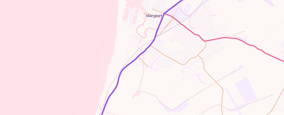 Map showing Easterbrook Auto Services, Maryport
