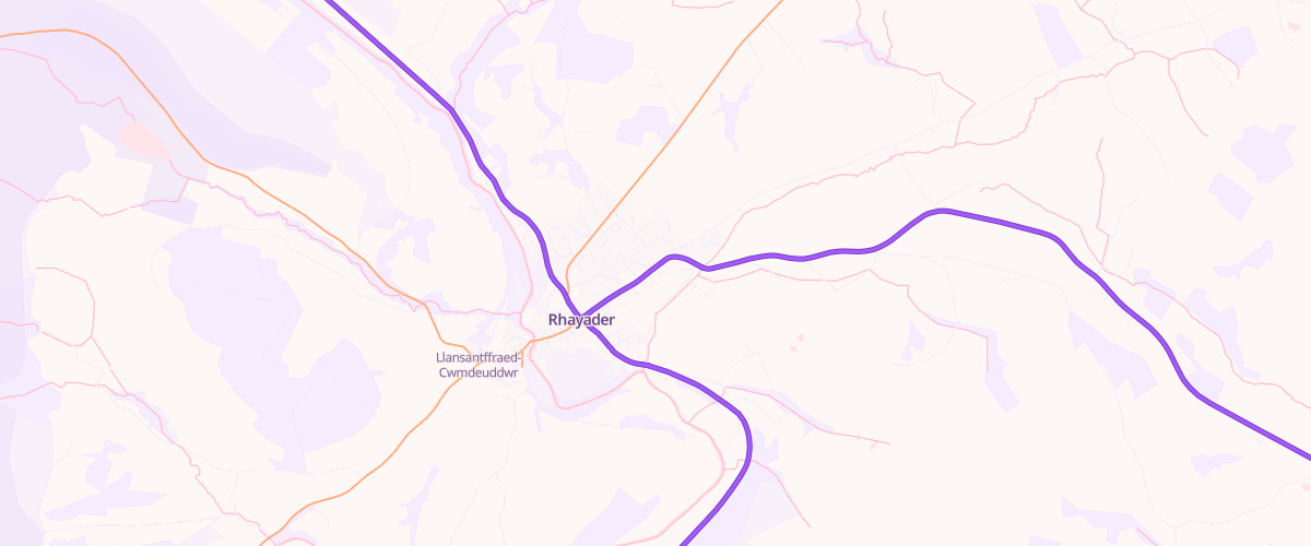 Map showing the location of Sycamore Garage