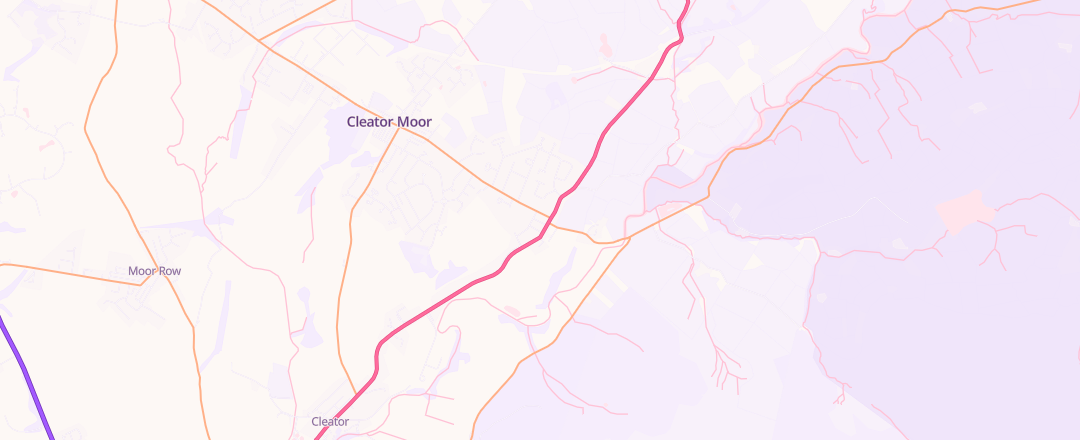Map showing Riggtech Garage, Cleator Moor