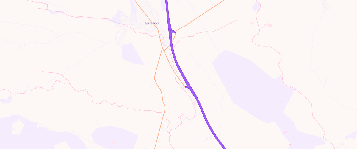 Map showing the location of Taste Perthshire Gulf Fuel