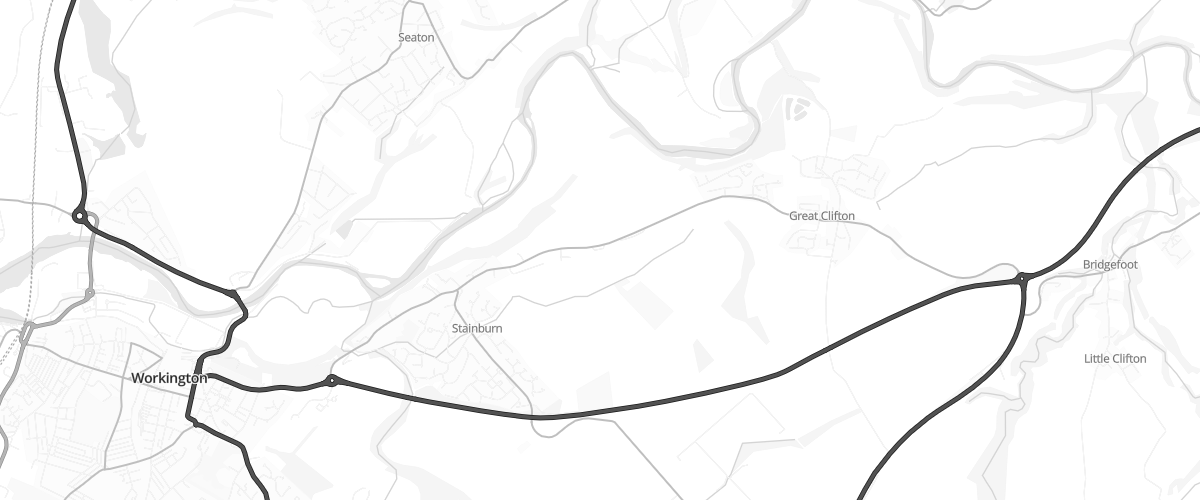Map showing the location of Middlemoor Service Station