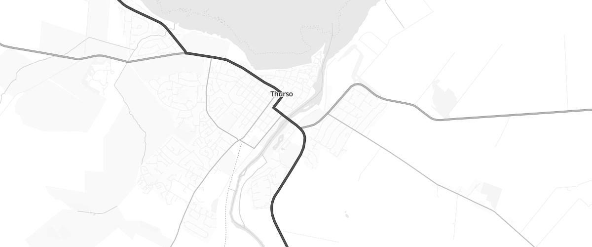 Map showing the location of Bridgend Thurso Filling Station