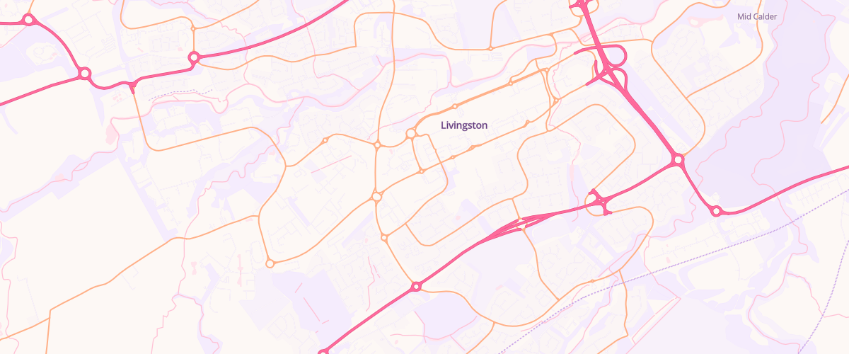 Map showing the location of Sainsburys Livingstone Automat
