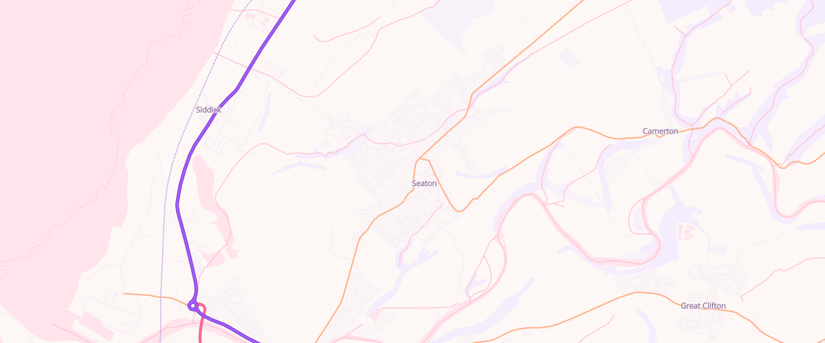 Map showing the location of Seaton Service Station