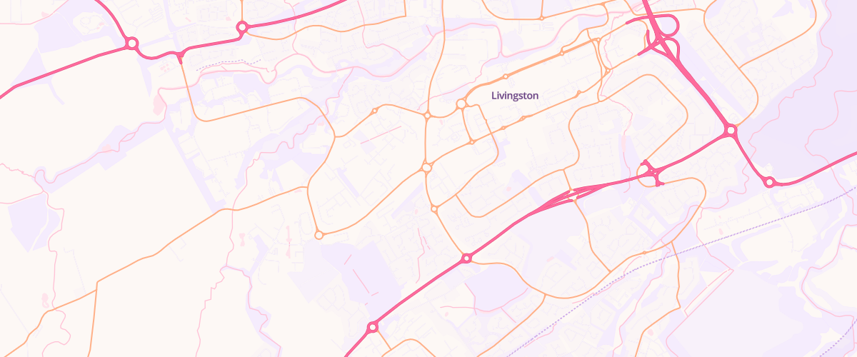 Map showing the location of Mfg Morrisons Livingston