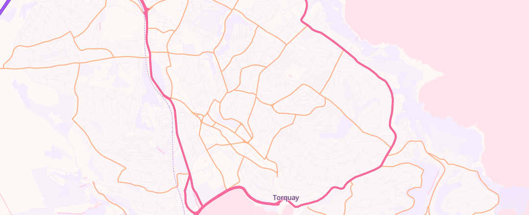 Map showing Tq1 Mot Centre, Torquay