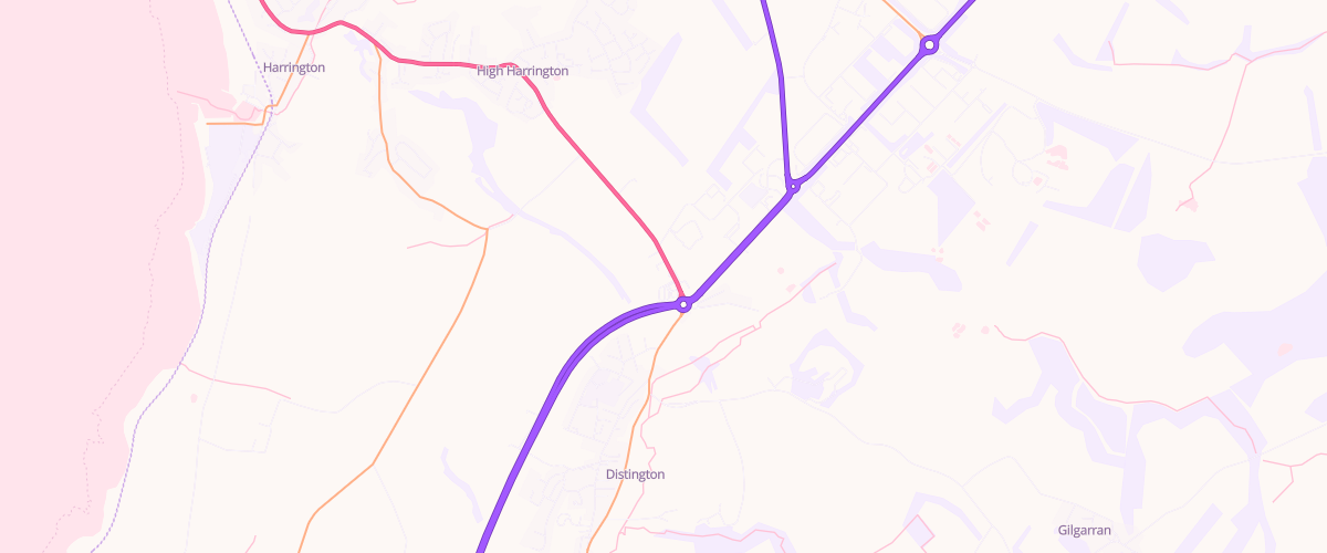 Map showing the location of Asda Lillyhall Express Petrol