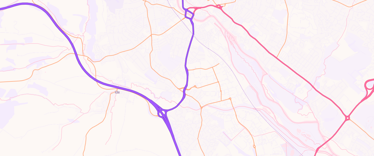 Map showing the location of Rontec Alphington