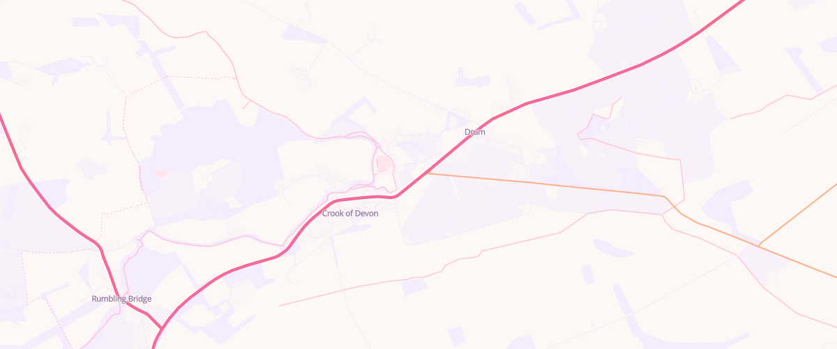 Map showing the location of Fossoway Garage