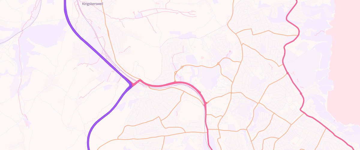 Map showing the location of Sainsburys Torquay