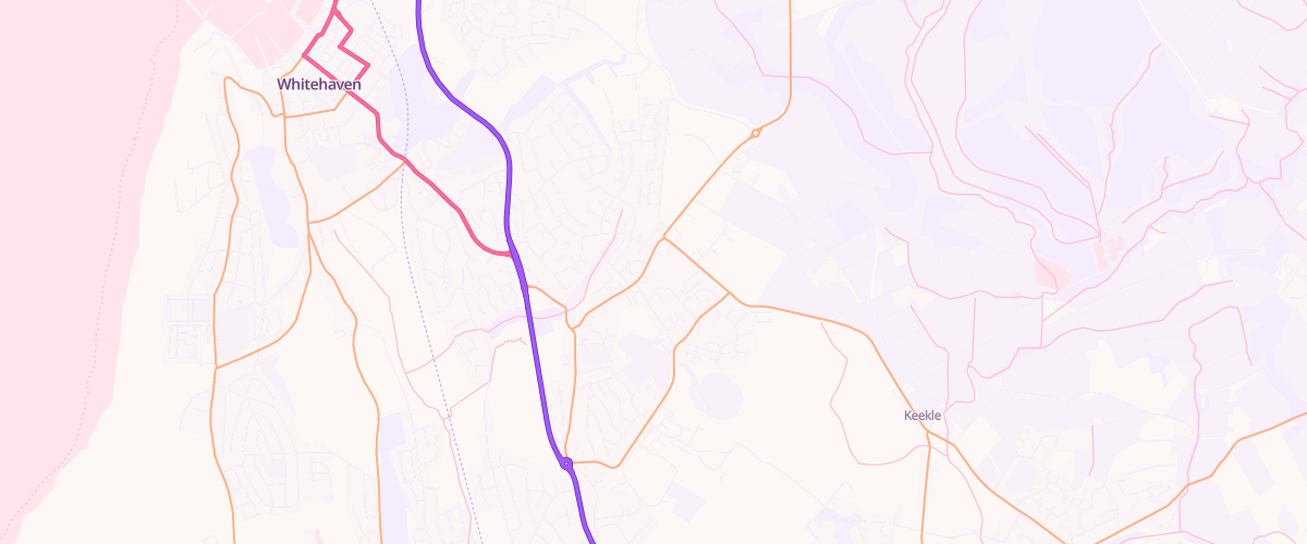 Map showing the location of Gem Whitehaven