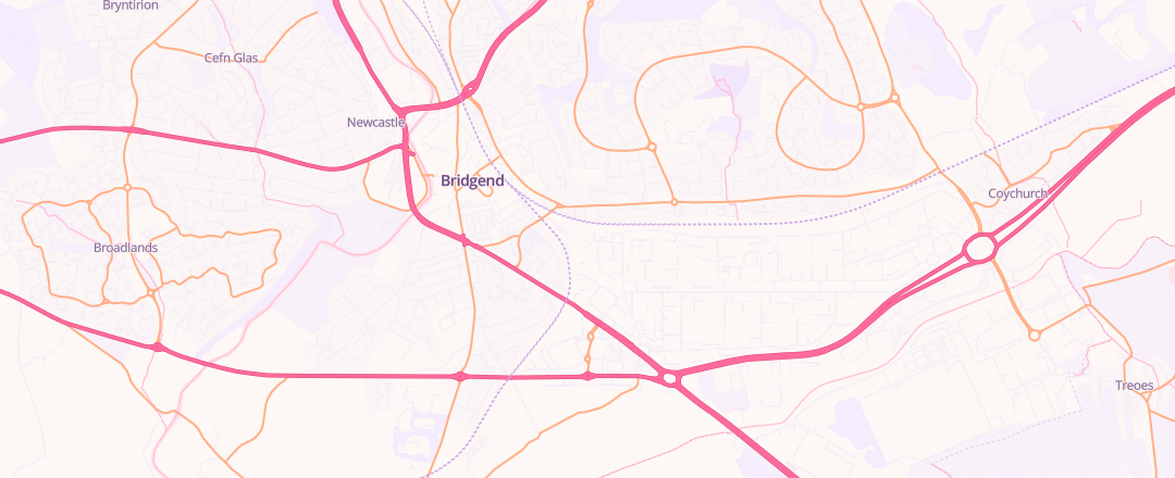 Map showing Smiths Mechanical Services Ltd, Bridgend