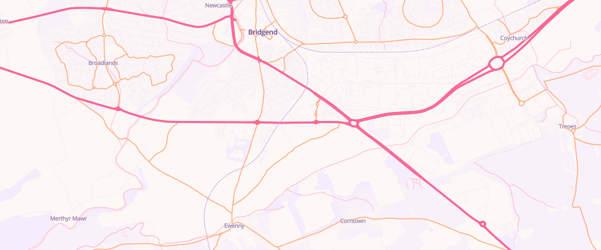 Map showing the location of Asda Waterton Express Petrol