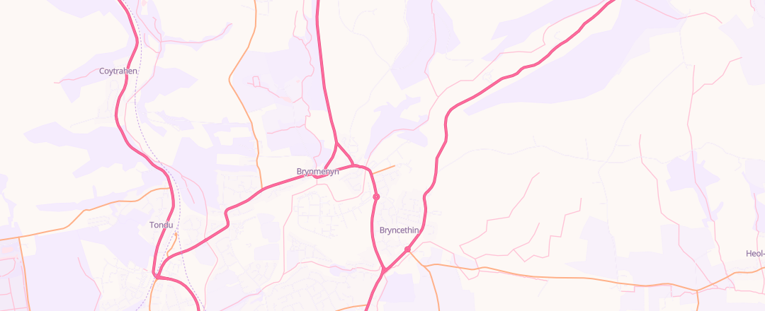 Map showing M & S Vehicle Services Limited, Bridgend