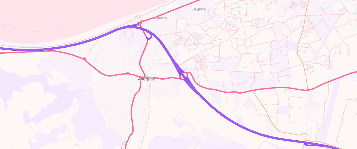 Map showing the location of Threeways Service Station Ltd