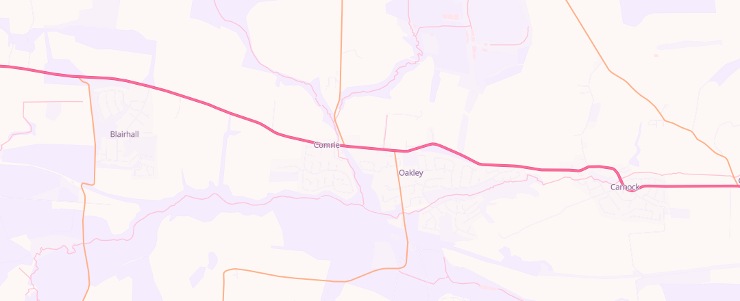 Map showing Cusick Motors, Oakley