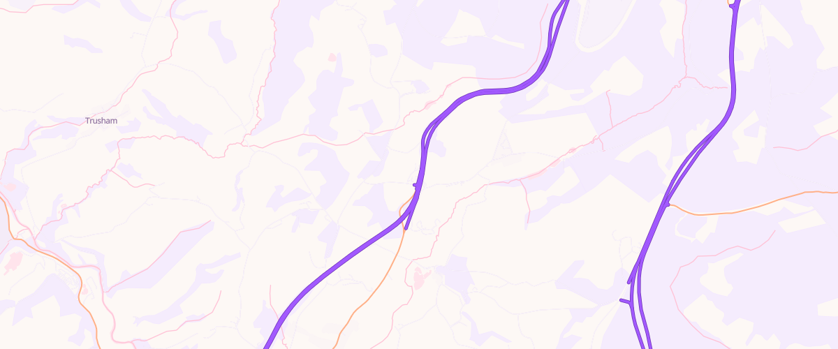 Map showing the location of Central Convenience Harcombe
