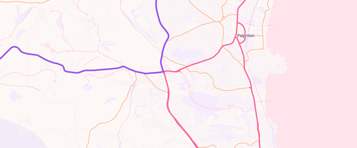 Map showing the location of Mfg Morrisons Paignton