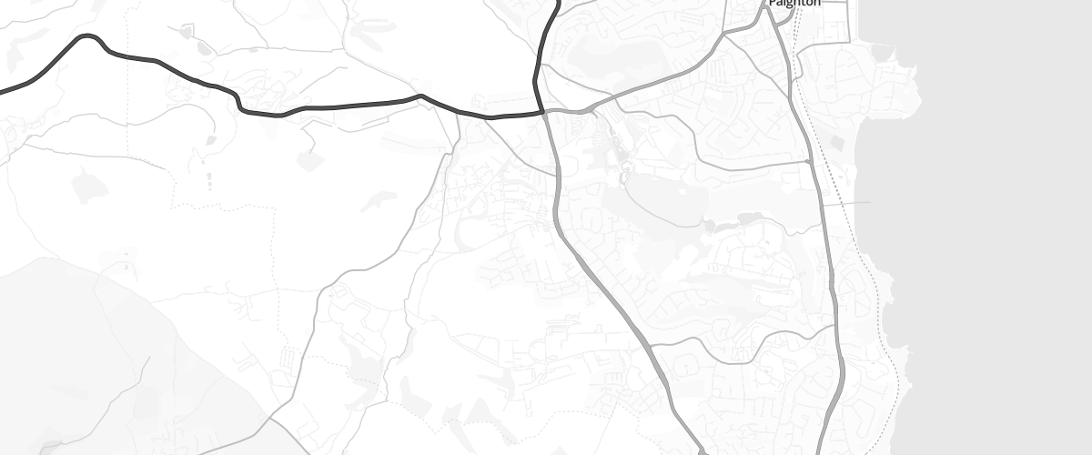 Map showing the location of Sainsburys Paignton