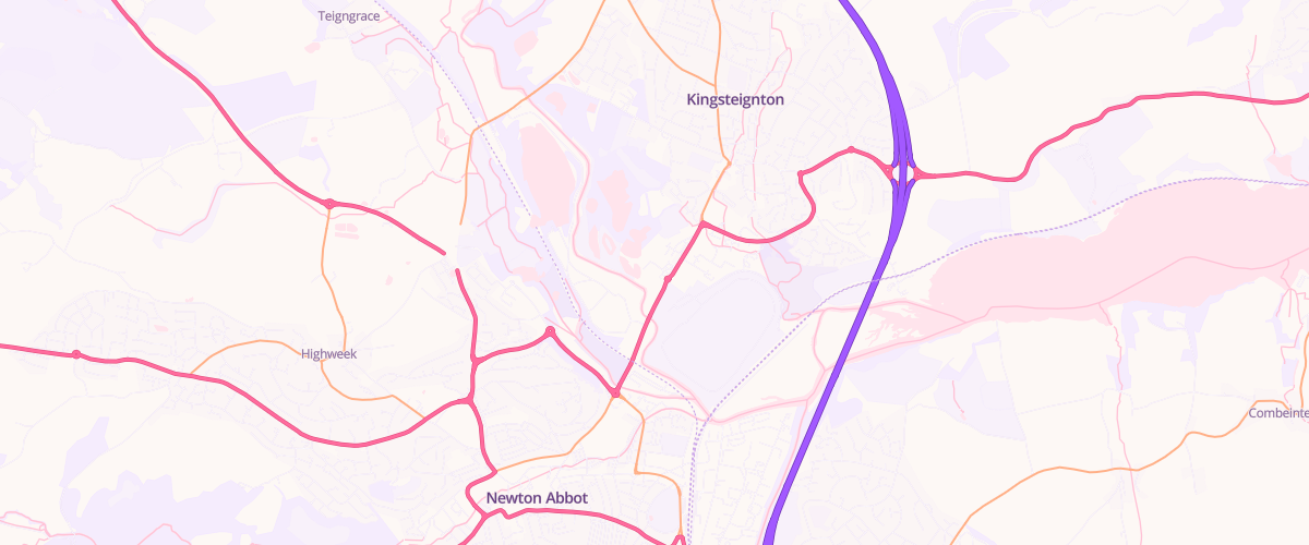 Map showing the location of Kingsteignton Superstore Petrol Filling