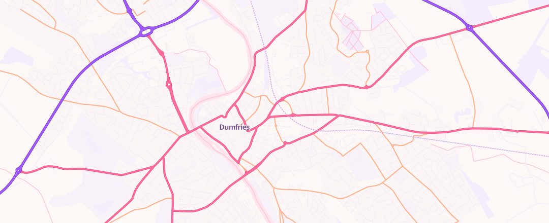 Map showing James Haugh (dumfries) Limited, Dumfries