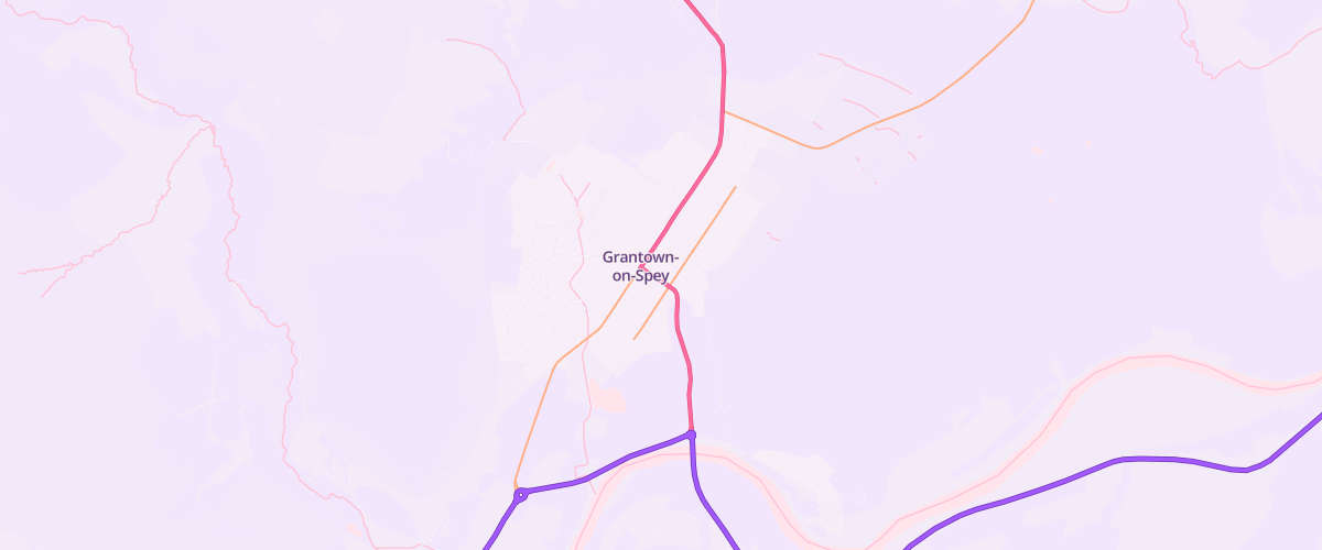 Map showing the location of Mfg Grantown