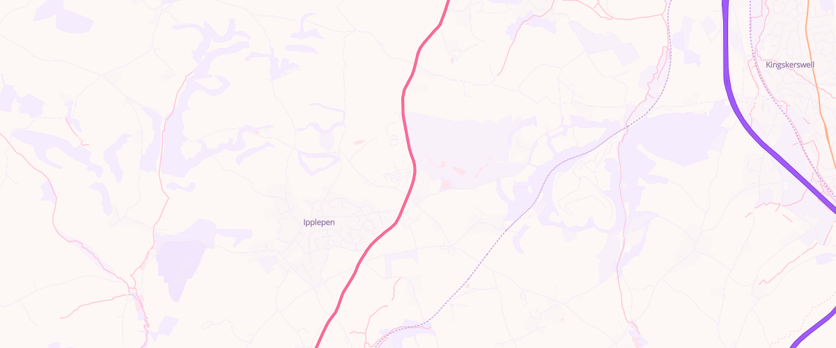 Map showing the location of Spar Ipplepen
