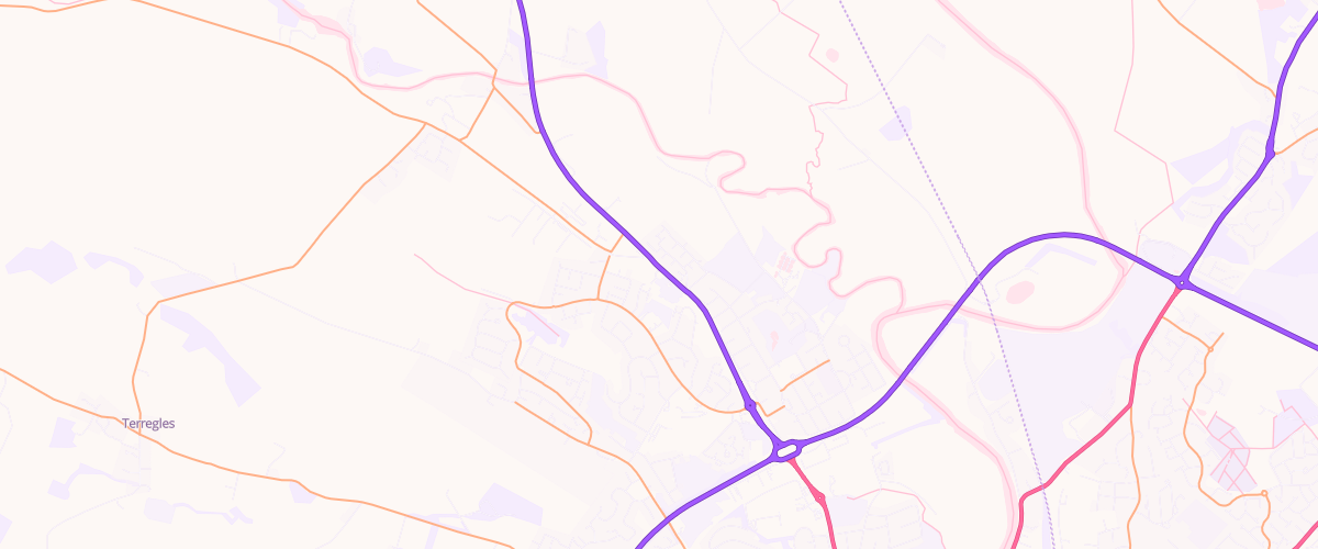 Map showing the location of Newton Gardens Services