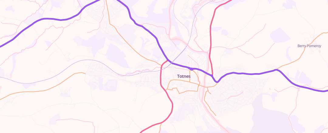 Map showing Totnes Auto Services, Totnes