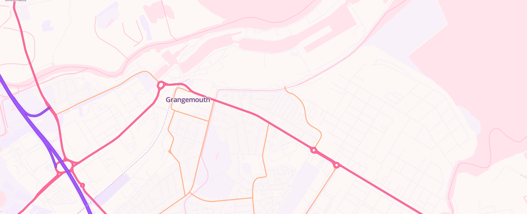 Map showing Wilfs Ltd, Grangemouth