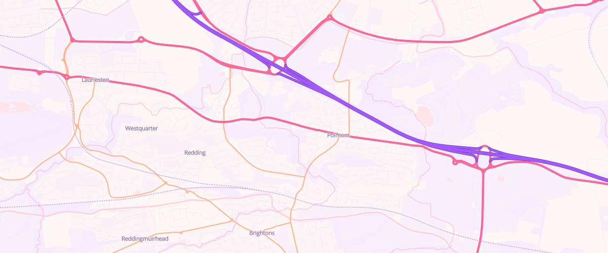 Map showing the location of Mfg Polmont