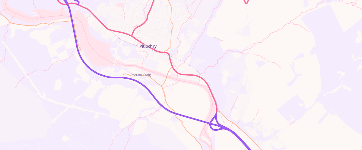 Map showing the location of Mfg Pitlochry