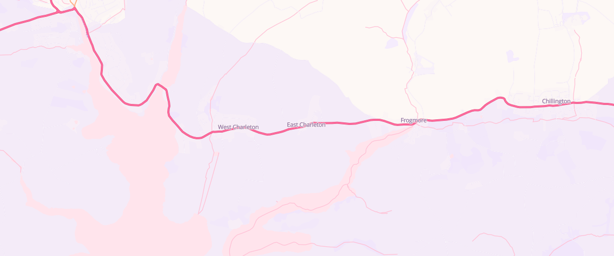 Map showing the location of Spar East Charleton