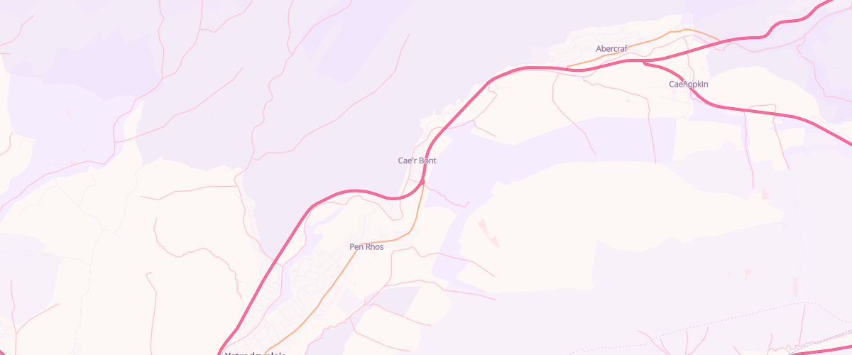 Map showing the location of Continental Service Station
