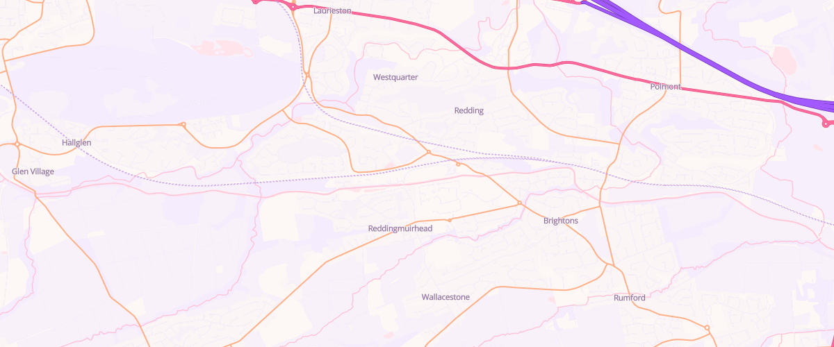 Map showing the location of Falkirk Redding Rd Superstore