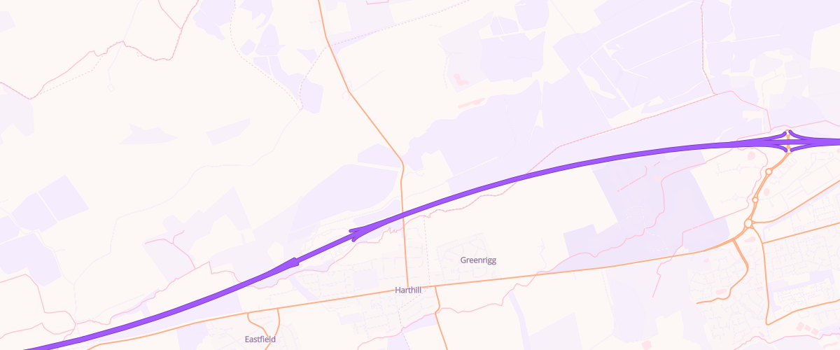 Map showing the location of Harthill North Sf Connect