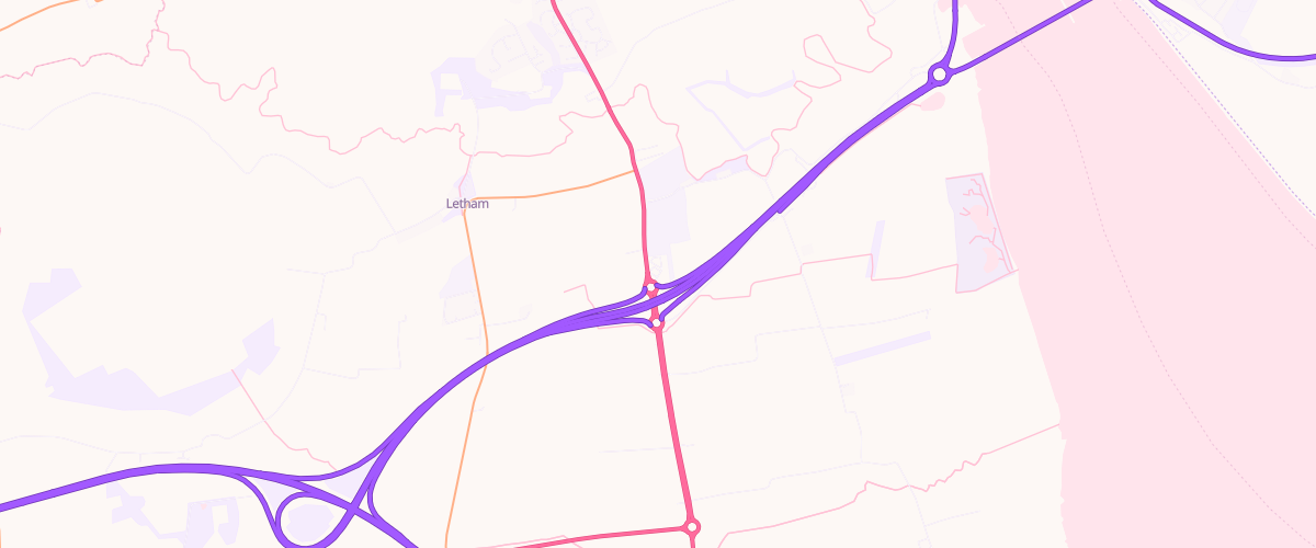 Map showing the location of Mfg Kincardine Bridge