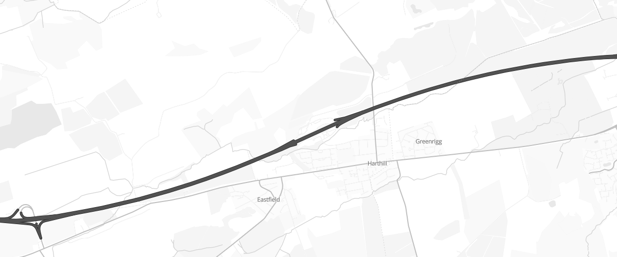 Map showing the location of Harthill North Sf Connect