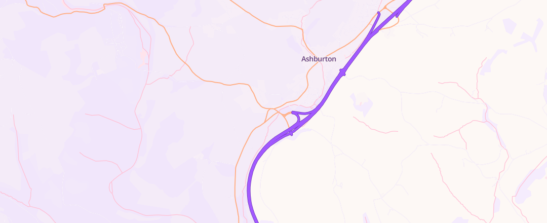 Map showing Ashburton Motor Works Ltd, Ashburton