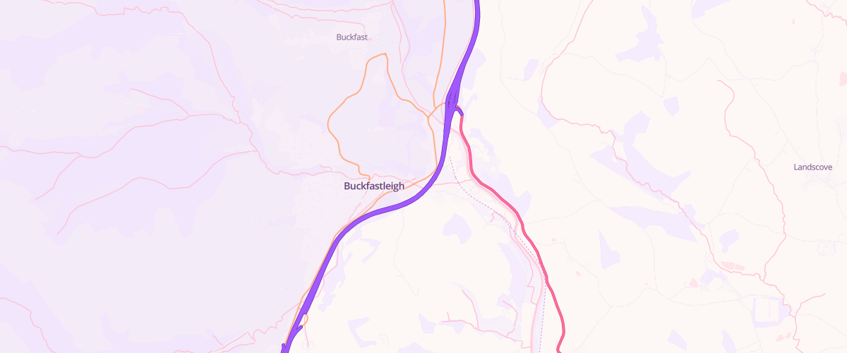 Map showing the location of Dart Garage Ltd