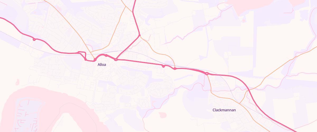 Map showing the location of Mfg Morrisons Alloa