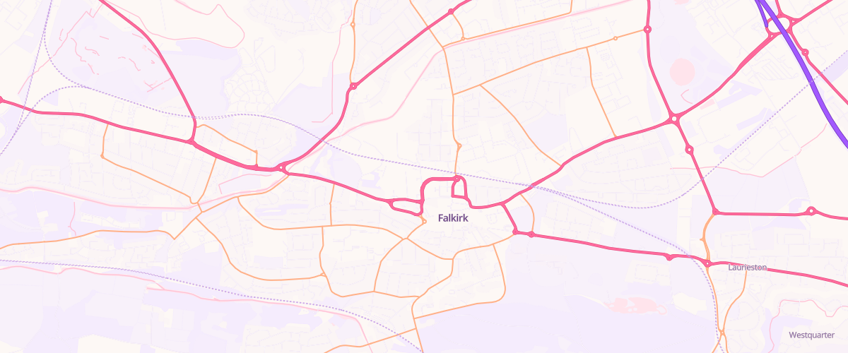 Map showing the location of Mfg Morrisons Falkirk