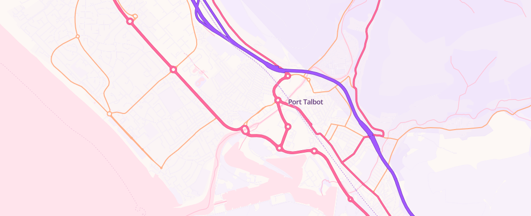 Map showing B Harwood And Son Limited, Port Talbot