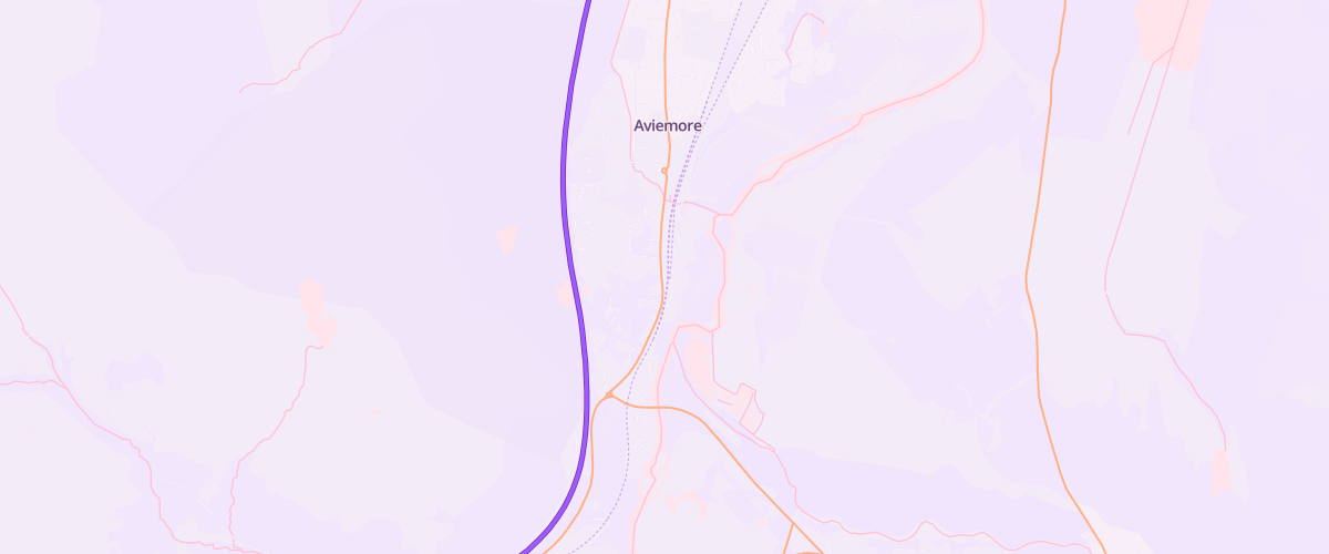 Map showing the location of Aviemore Sf Connect