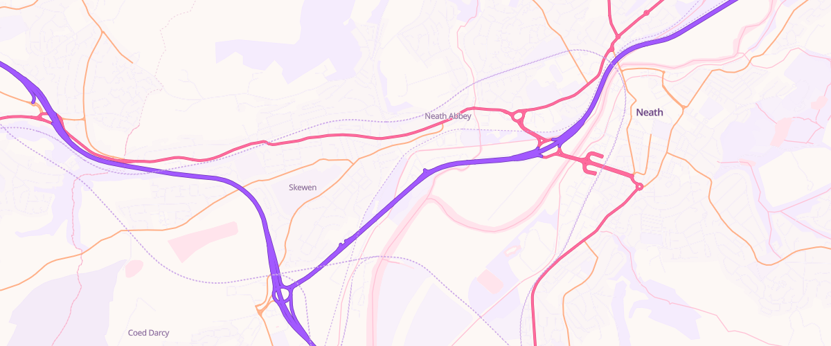 Map showing the location of Mfg Sgiwen